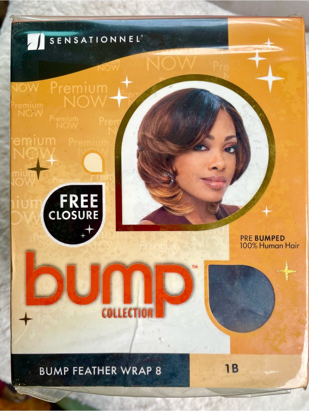 Sensationnel Empire Bump Feather Wrap 8" 100% Human Hair – 1B